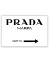 Glamour canvas painting - Prada Marfa White | FEEBY