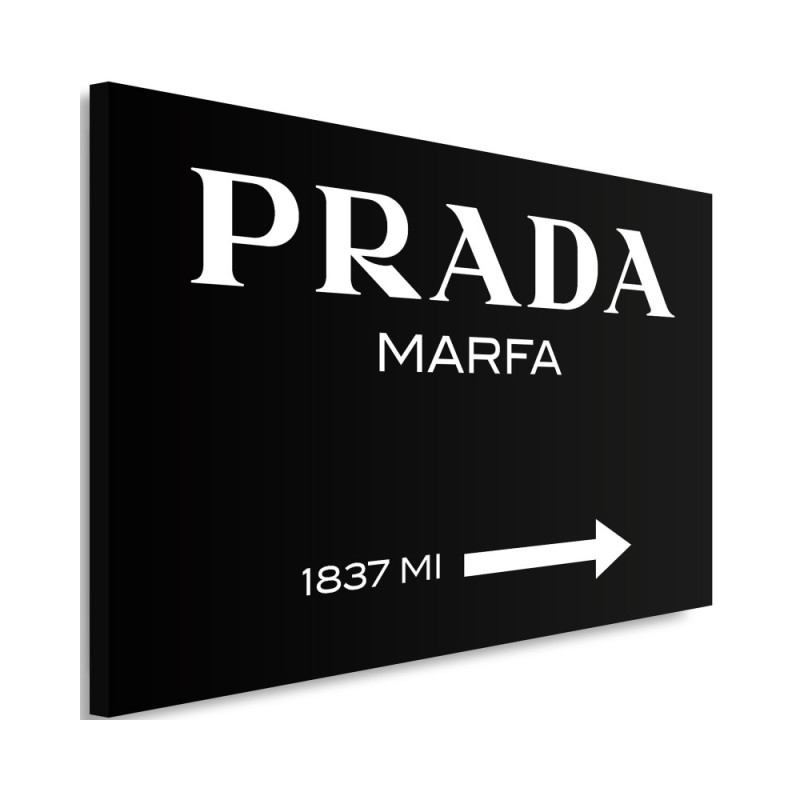 Glamour canvas painting - Prada Marfa Black | FEEBY