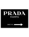 Glamour canvas painting - Prada Marfa Black | FEEBY