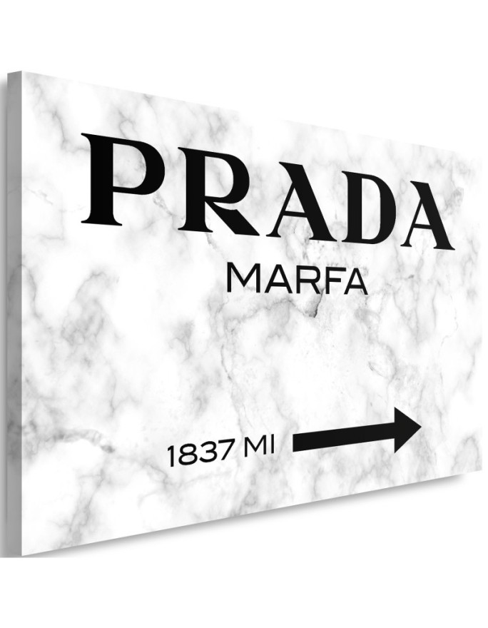 Glamour canvas painting - Prada Marfa Grey | FEEBY
