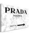 Glamour canvas painting - Prada Marfa Grey | FEEBY