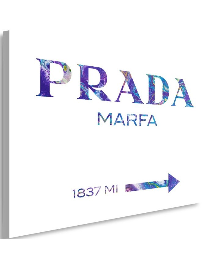 Glamour canvas painting - Prada Marfa Purple | FEEBY