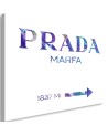 Glamour canvas painting - Prada Marfa Purple | FEEBY