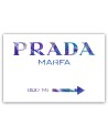 Glamour canvas painting - Prada Marfa Purple | FEEBY