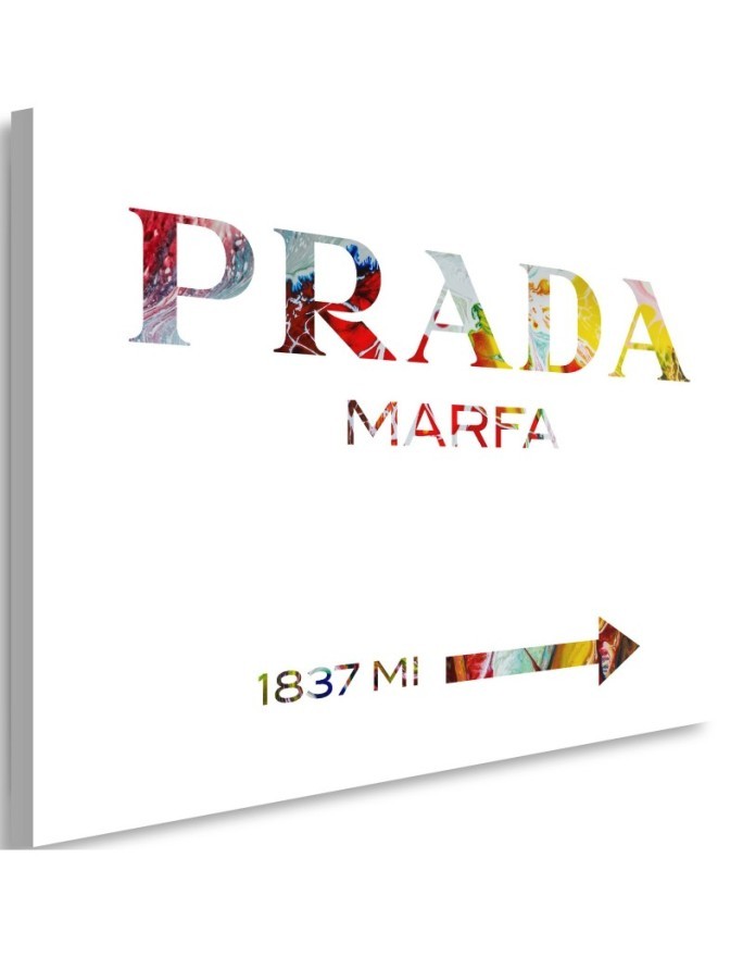 Glamour canvas prints - Prada Marfa Colourful | FEEBY