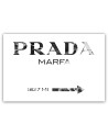 Glamour canvas painting - Prada Marfa Black and White | FEEBY
