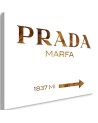 Glamour canvas painting - Prada Marfa Brown | FEEBY