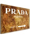 Glamour canvas painting - Prada Marfa Brown | FEEBY