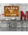 Glamour canvas painting - Prada Marfa Brown | FEEBY