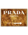 Glamour canvas painting - Prada Marfa Brown | FEEBY