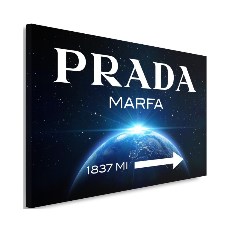 Glamour canvas painting - Prada Marfa Blue | FEEBY