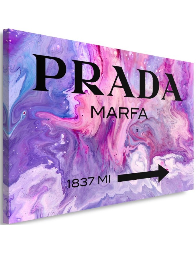 Glamour canvas painting - Prada Marfa Purple | FEEBY