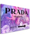 Glamour canvas painting - Prada Marfa Purple | FEEBY