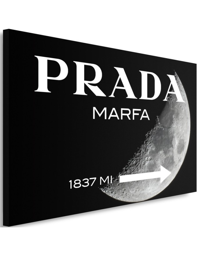 Glamour canvas painting - Prada Marfa Black | FEEBY
