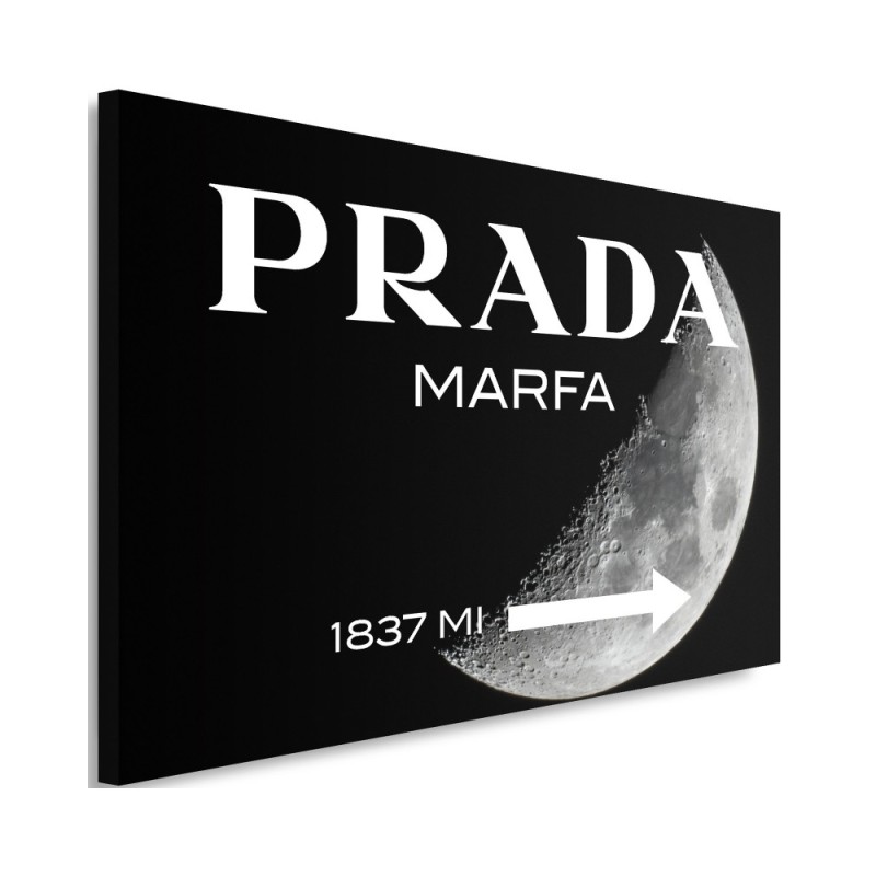 Glamour canvas painting - Prada Marfa Black | FEEBY