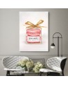 Canvas prints for bedroom glamour - Perfume bottle with macarons | FEEBY