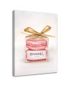 Canvas prints for bedroom glamour - Perfume bottle with macarons | FEEBY