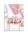 Glamour wall art  Canvas prints - Roses in a Dior bag | FEEBY
