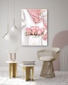 Glamour wall art  Canvas prints - Roses in a Dior bag | FEEBY