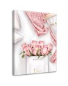 Glamour wall art  Canvas prints - Roses in a Dior bag | FEEBY