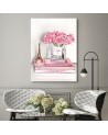 Canvas prints for the modern living room - Roses in a vase from Chanel | FEEBY