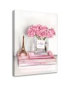 Canvas prints for the modern living room - Roses in a vase from Chanel | FEEBY