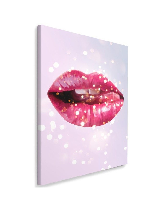Canvas prints for the bedroom - Pink lips from Dmitry Belov | FEEBY