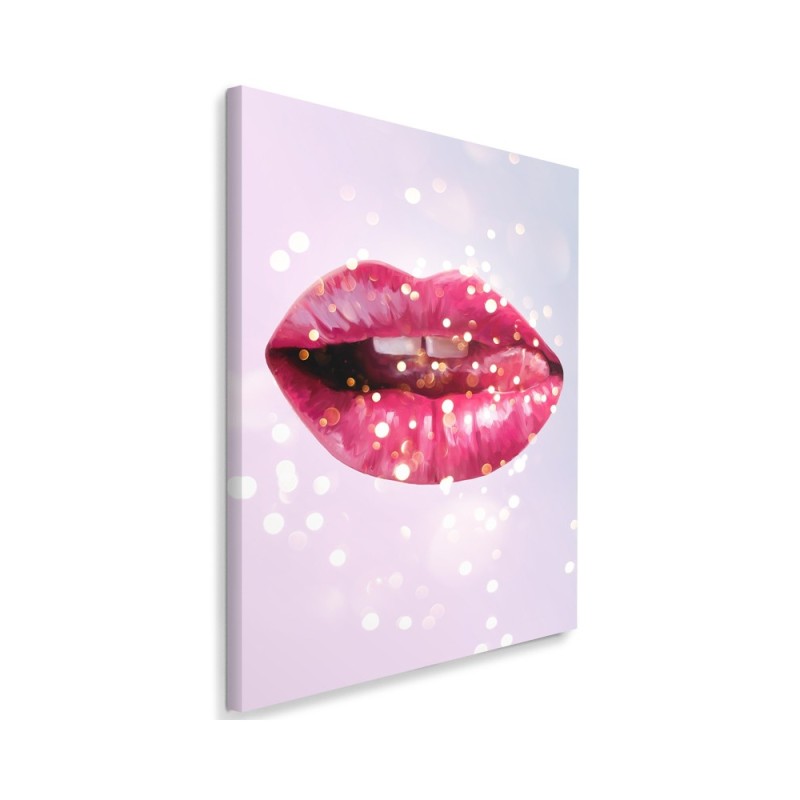Canvas prints for the bedroom - Pink lips from Dmitry Belov | FEEBY