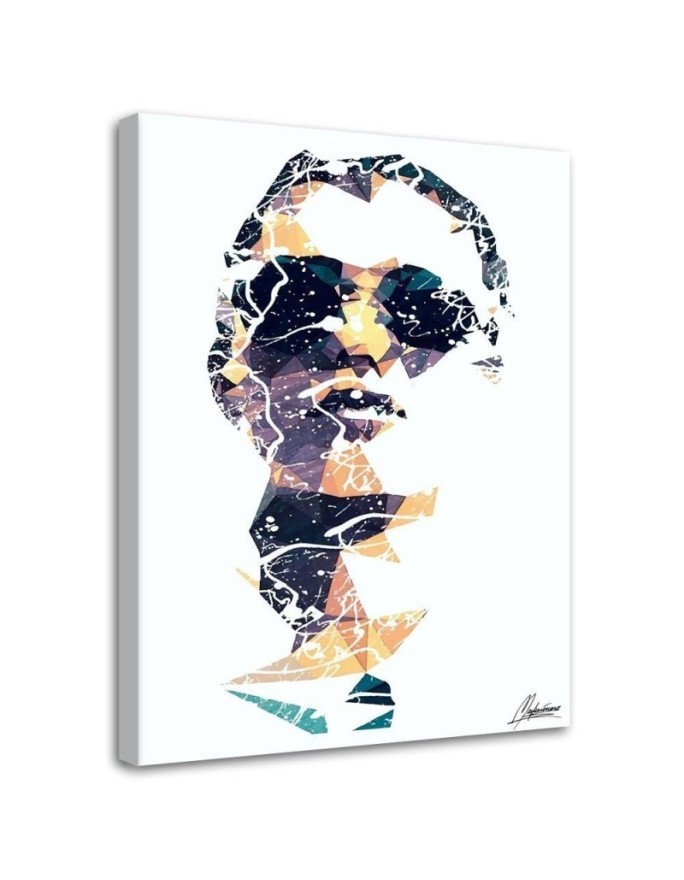 Canvas prints of glamour for the bedroom - Face of a woman in glasses | FEEBY