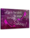 Modern paintings - Lettering and pink stilettos by Andrea Haase | FEEBY