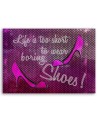 Modern paintings - Lettering and pink stilettos by Andrea Haase | FEEBY