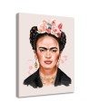 Wall Canvas painting - Frida in shades of pink Svetrinka.art | FEEBY