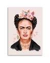 Wall Canvas painting - Frida in shades of pink Svetrinka.art | FEEBY