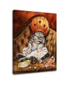 Modern Canvas painting for living room - Cat halloween Svetrinka.art | FEEBY