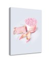Canvas prints for bathroom, living room glamour - Pink feminine set | FEEBY