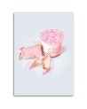 Canvas prints for bathroom, living room glamour - Pink feminine set | FEEBY