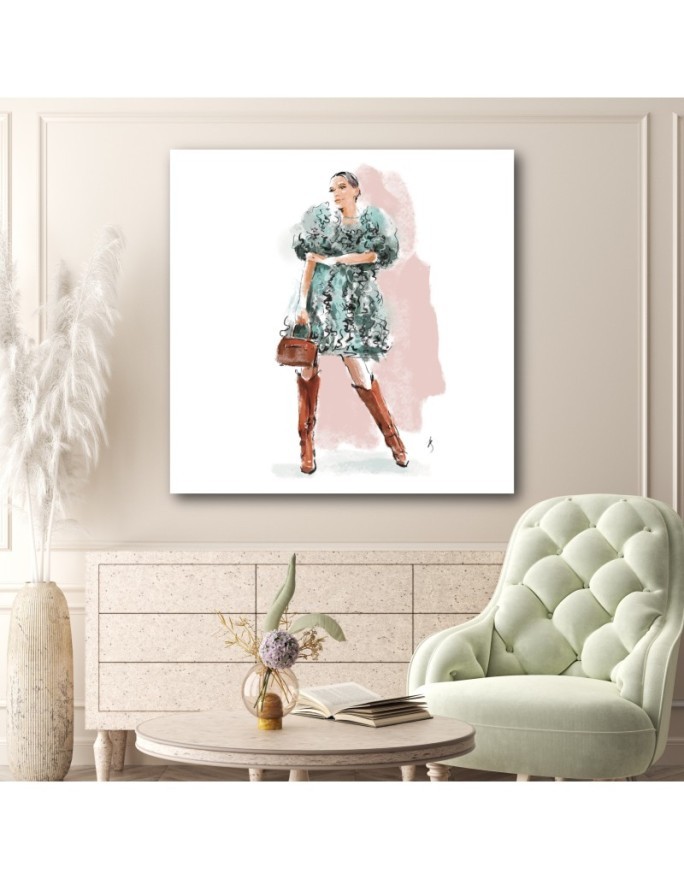 Canvas prints for bedroom - Fashion Woman Paris Irina Sadykova | FEEBY
