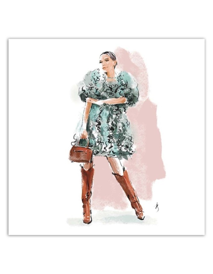 Canvas prints for bedroom - Fashion Woman Paris Irina Sadykova | FEEBY