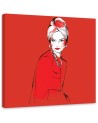 Canvas prints glamour - Red Woman Portrait Irina Sadykova | FEEBY