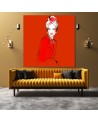 Canvas prints glamour - Red Woman Portrait Irina Sadykova | FEEBY