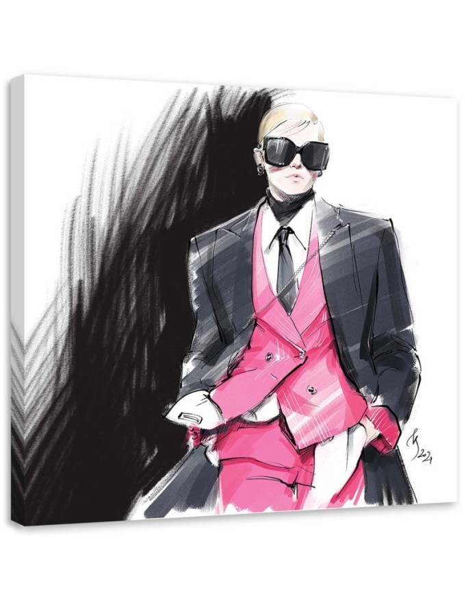 Stylish Canvas prints - Fashion Woman Paris Irina Sadykova | FEEBY