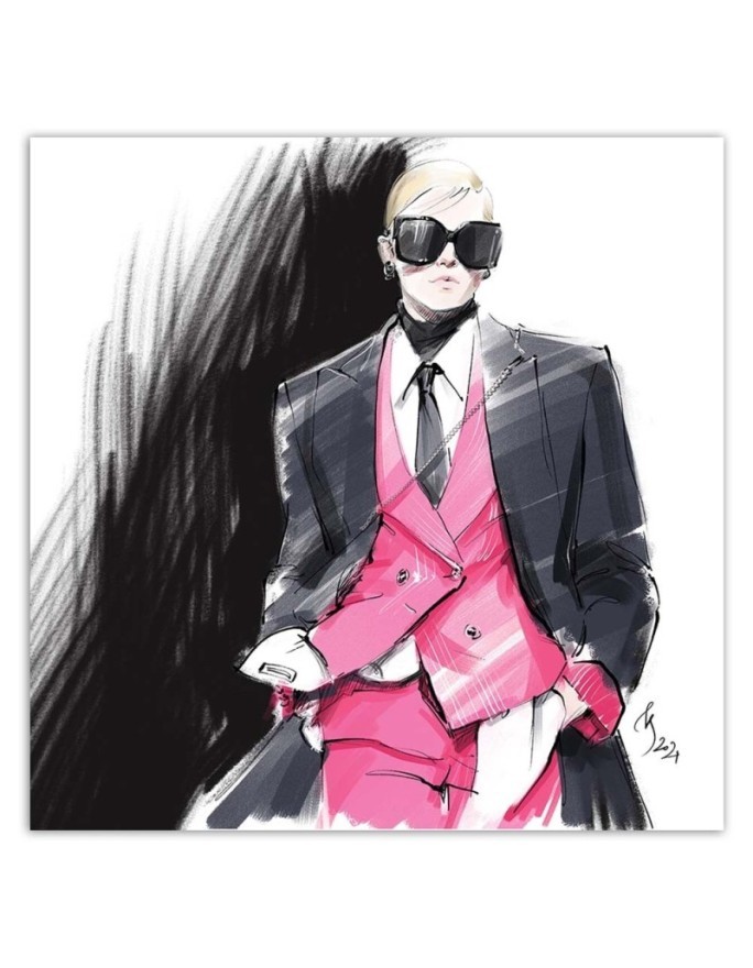Stylish Canvas prints - Fashion Woman Paris Irina Sadykova | FEEBY
