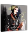 Canvas prints - Portrait Woman Fashion Black Irina Sadykova | FEEBY