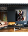 Canvas prints - Portrait Woman Fashion Black Irina Sadykova | FEEBY