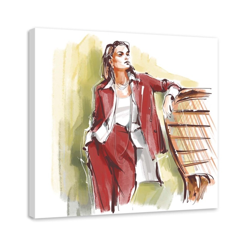 Canvas prints glamour - Model Woman Fashion Irina Sadykova | FEEBY