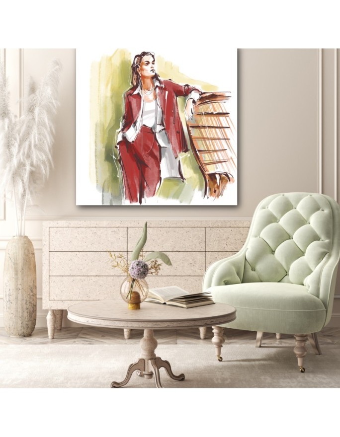 Canvas prints glamour - Model Woman Fashion Irina Sadykova | FEEBY