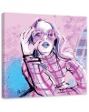 Fashion Prints on Canvas - Retro Pink Female Fashion Irina Sadykova | FEEBY