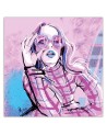 Fashion Prints on Canvas - Retro Pink Female Fashion Irina Sadykova | FEEBY