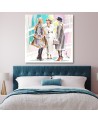 Wall painting - Women Walk Paris Friendship Irina Sadykova | FEEBY