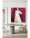 Wall art paintings - Dress Woman Fashion Pink Irina Sadykova | FEEBY